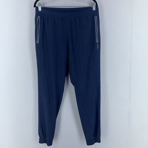 Skora Mens Medium Qwick‎ Dry Pants Joggers Athletic Workout Blue Preppy Lounge